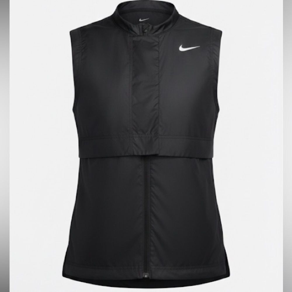 Nike NWT Sleeveless Full-Zip Tour Repel Golf Vest Black Large